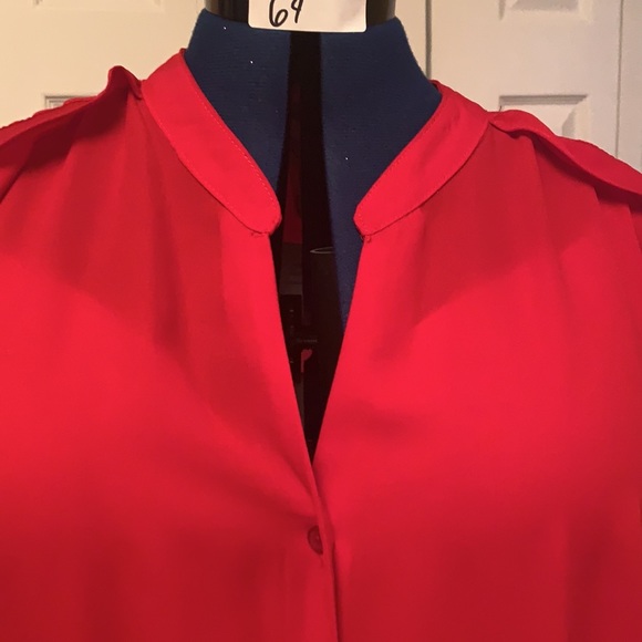 3X PRETTY RED blouse!! - Picture 4 of 6